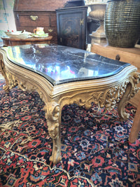 Ornate Marble Topped Coffee Table