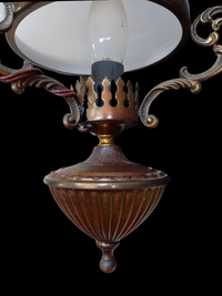 Electrified Hanging Kerosen Lamp