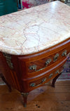 French Marble Top Bedside Table