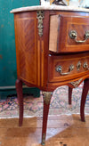 French Marble Top Bedside Table