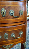 French Marble Top Bedside Table