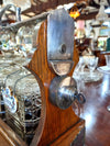 English Oak Tantalus & Decanters
