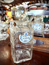 English Oak Tantalus & Decanters