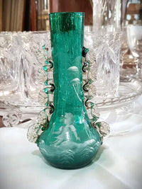 Mary Gregory Green Vase