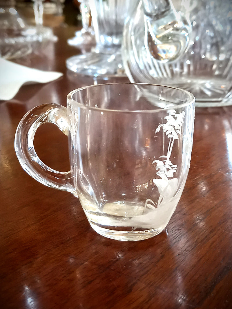 Mary Gregory Small Clear Cup