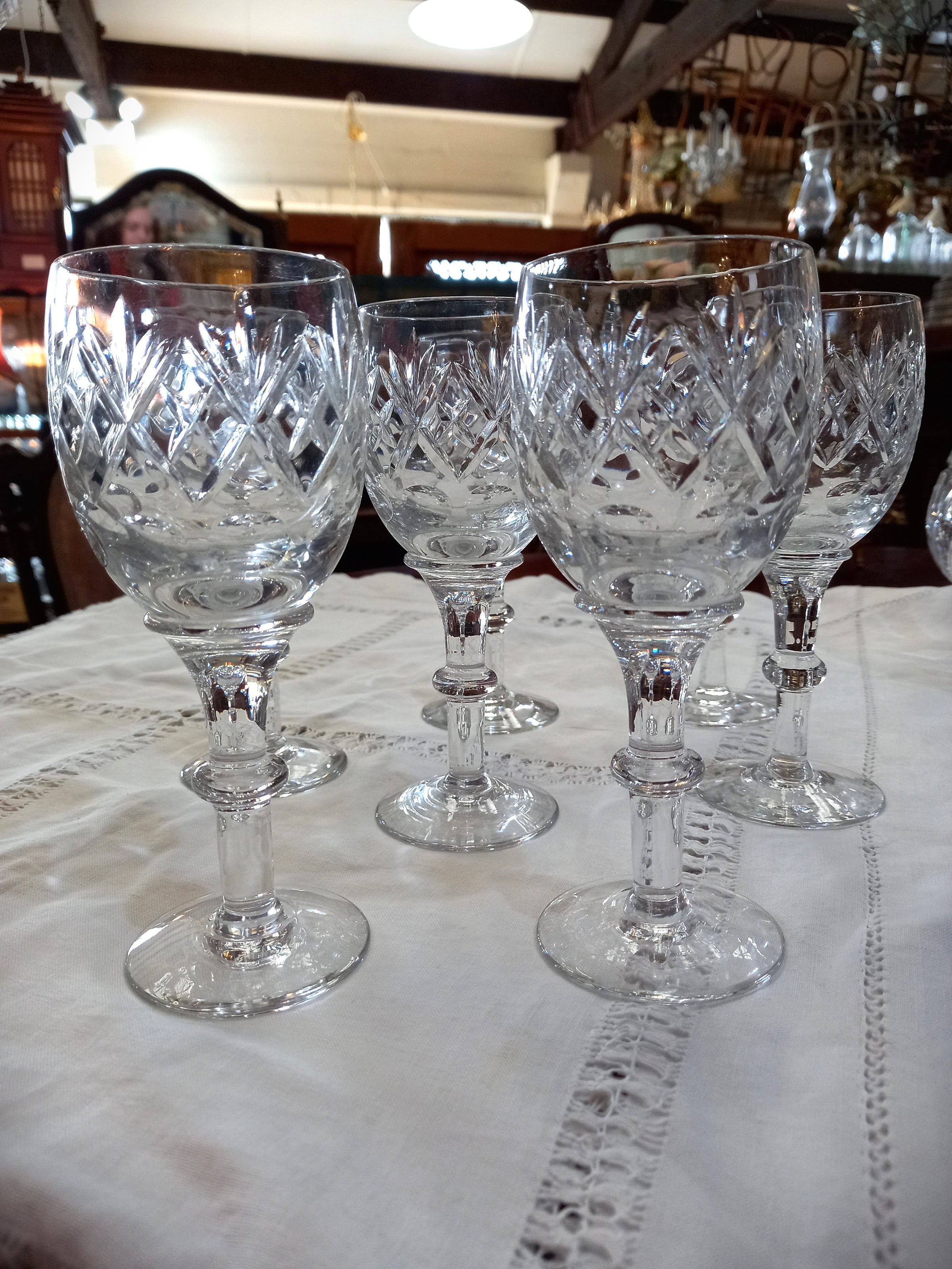 Webb Corbett Crystal Wine Glasses