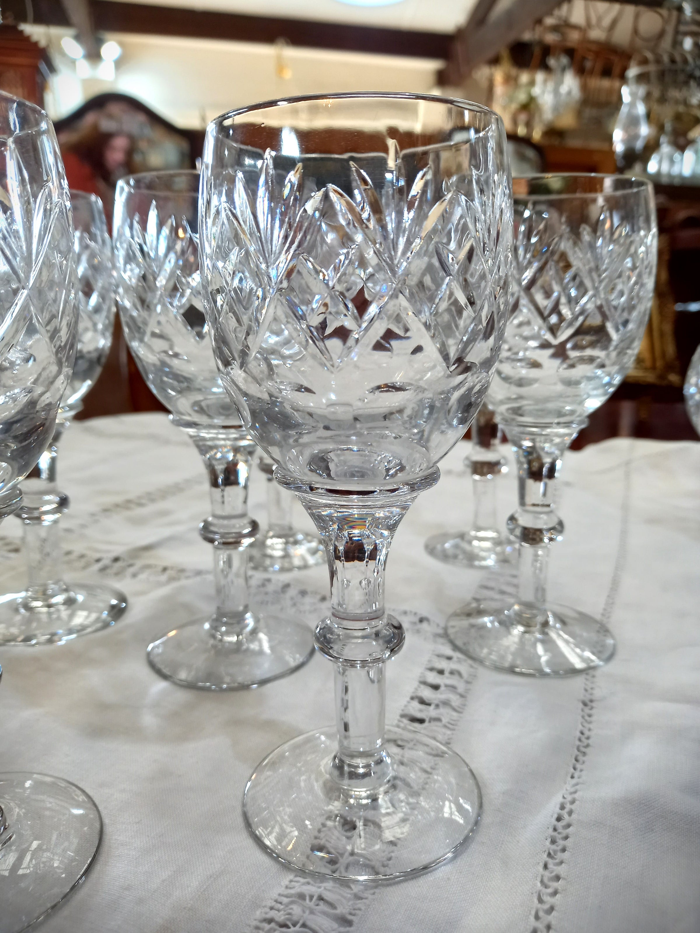 Webb Corbett Crystal Wine Glasses
