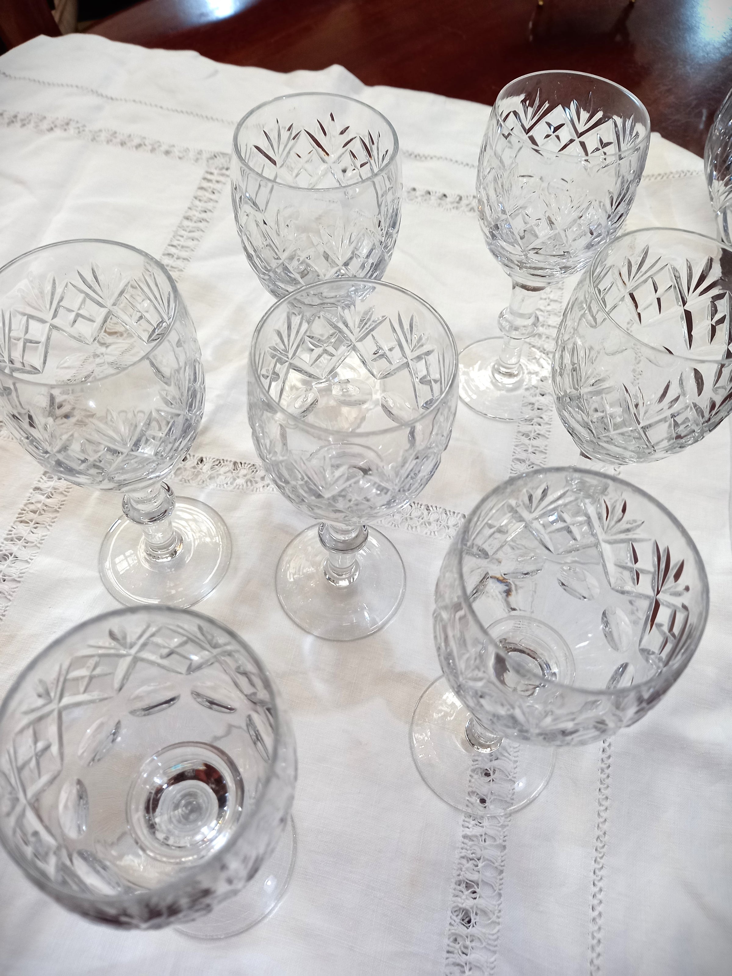 Webb Corbett Crystal Wine Glasses