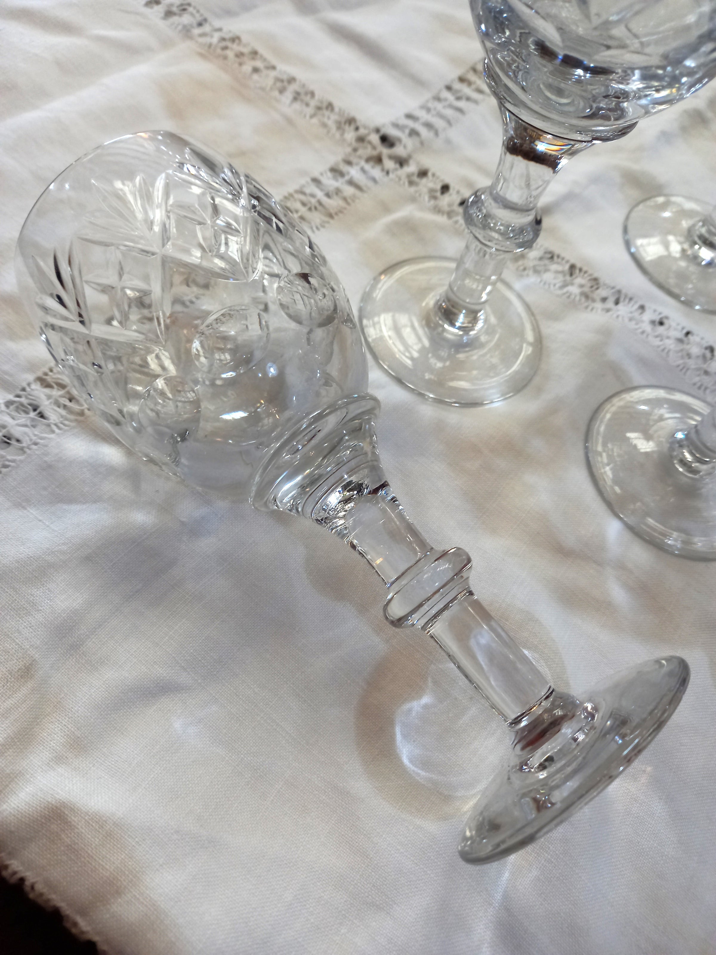 Webb Corbett Crystal Wine Glasses