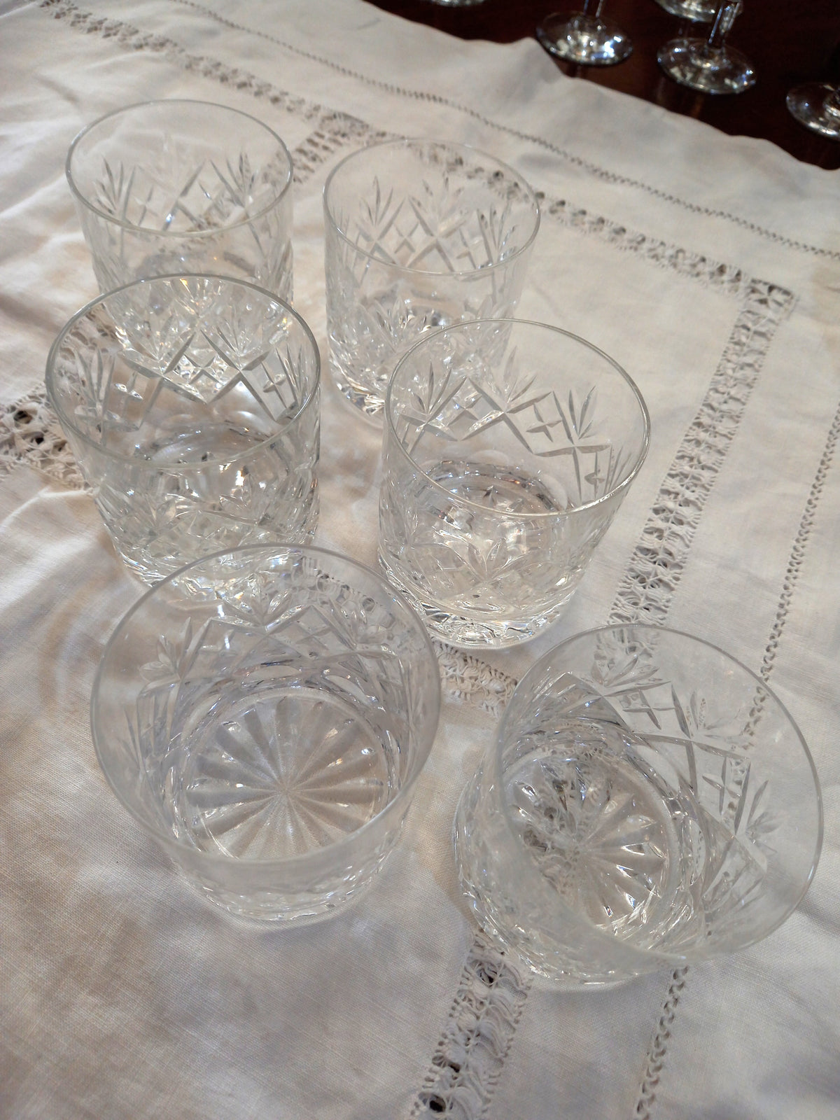 Webb Corbett Crystal Whiskey Glasses