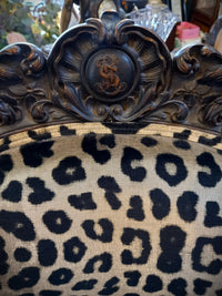 Victorian Leopard Print Chair
