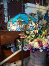 Tiffany Style Floor Lamp - Ocean Green