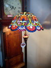 Tiffany Style Floor Lamp - Peacock Feather Shade