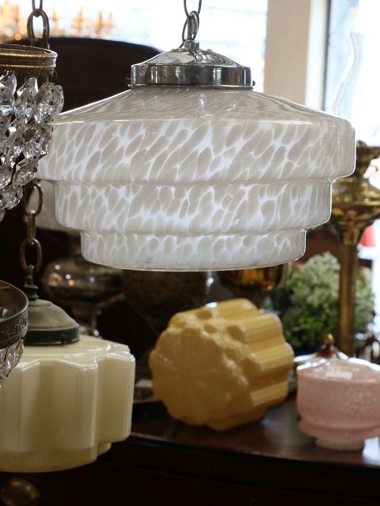 Art Deco Cloud Glass Ceiling Light