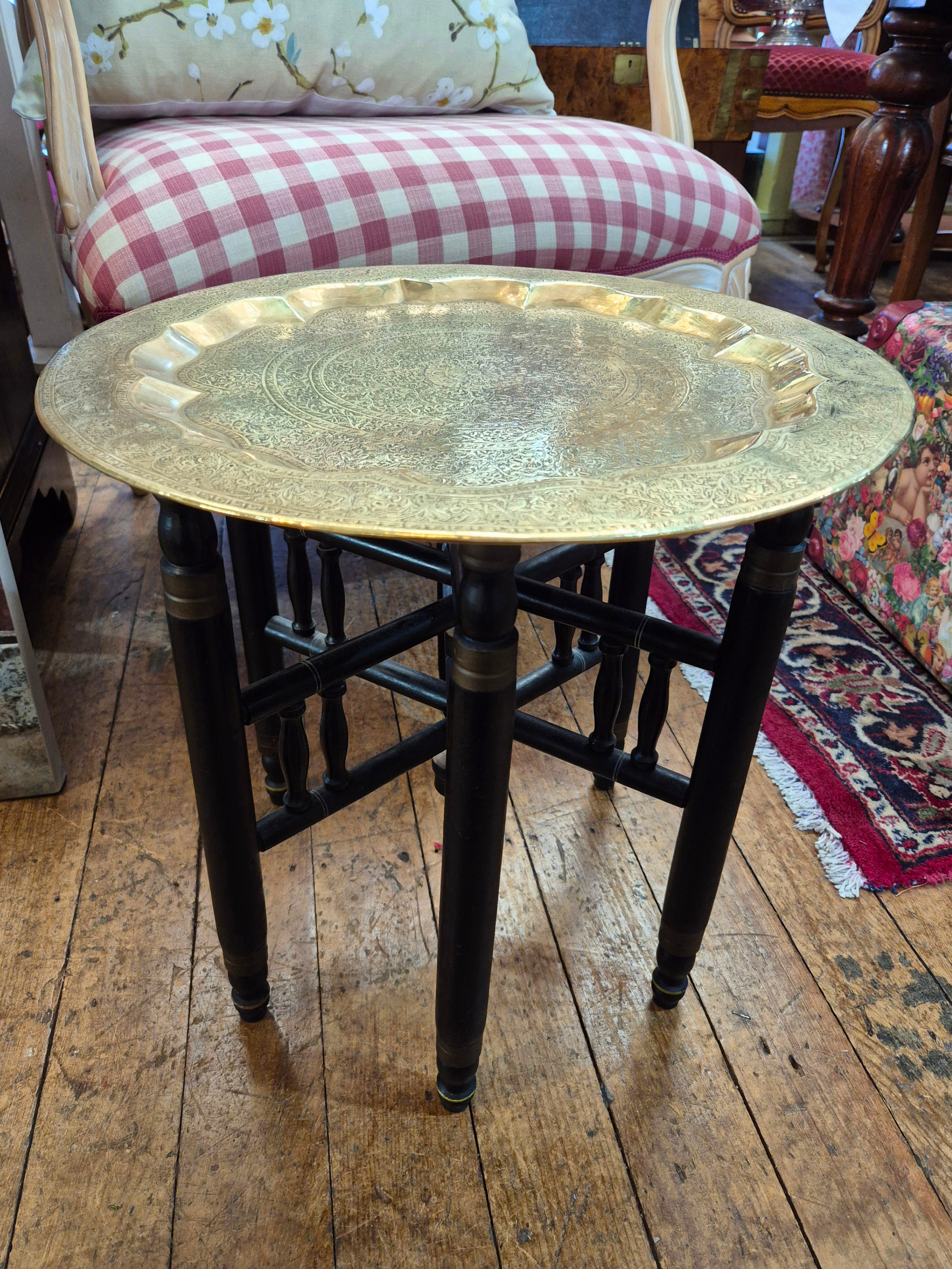 Indian Folding Occasional Table
