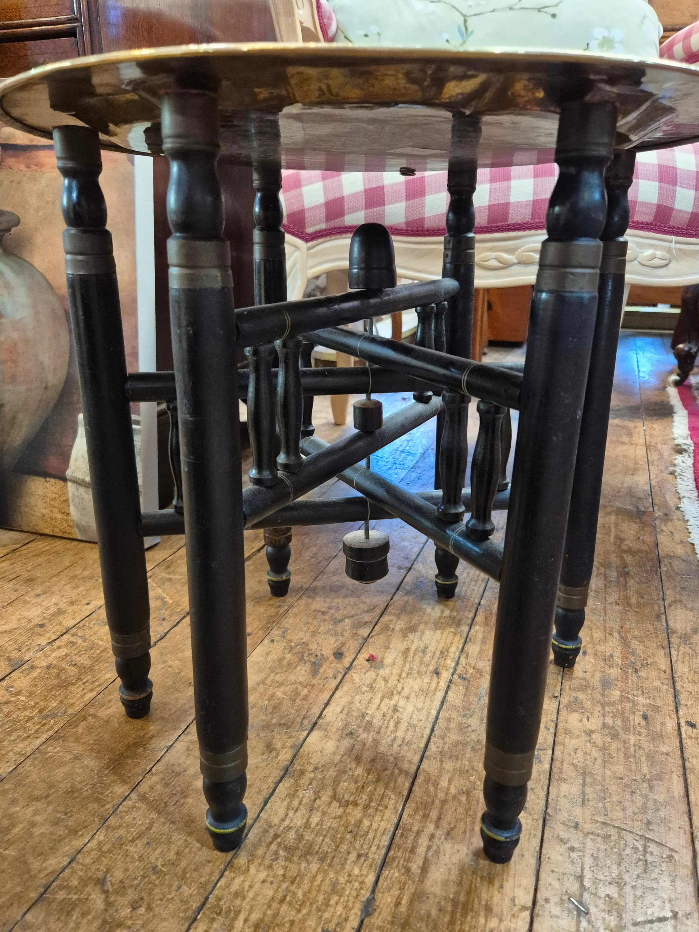 Indian Folding Occasional Table