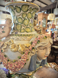 Large Capodimonte-Style Urn