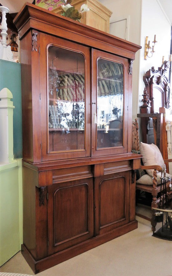 Victorian Glazed Chiffonier Bookcase