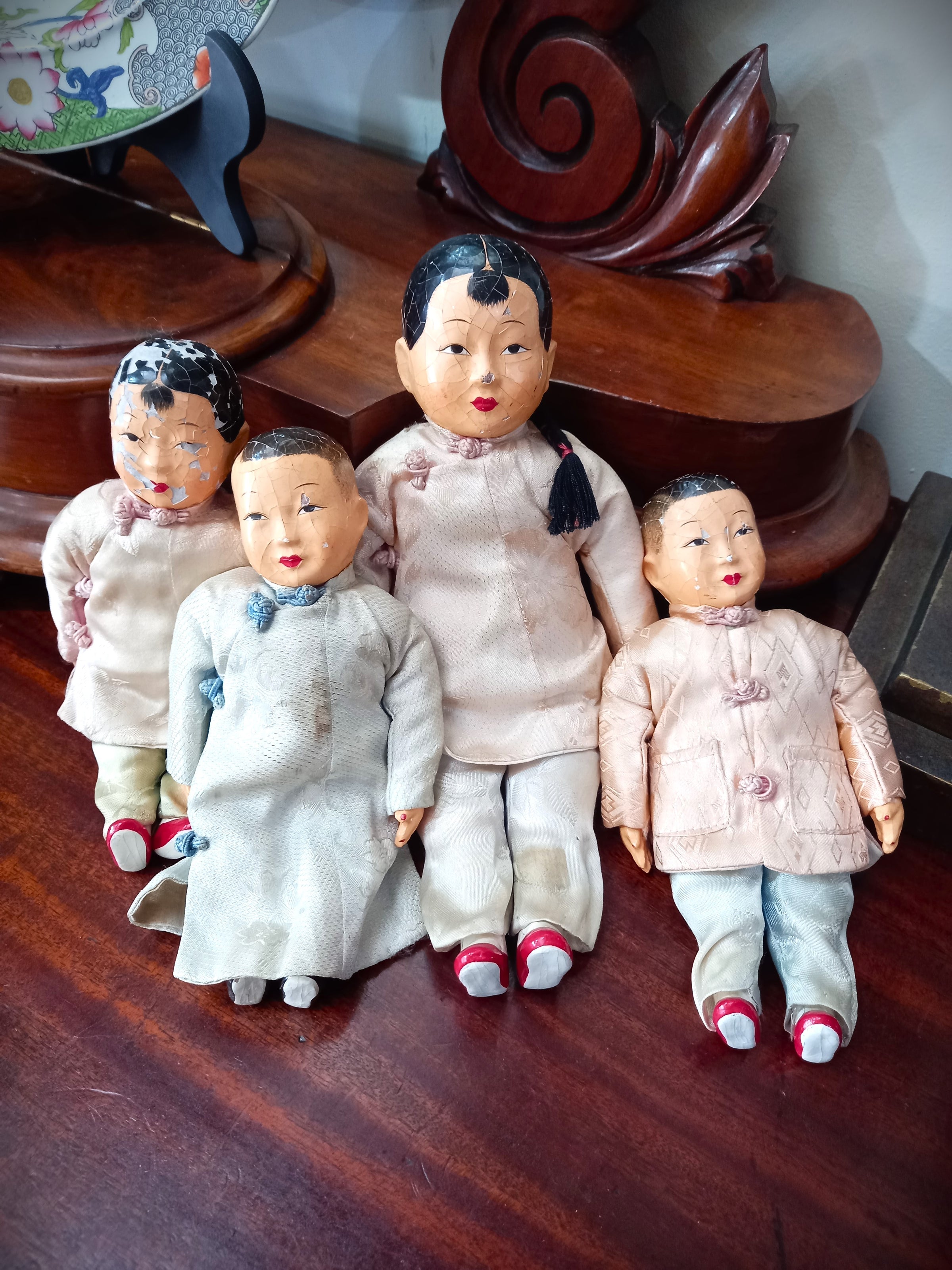 Family of Chinese Dolls – Yvonne Sanders Antiques Limited