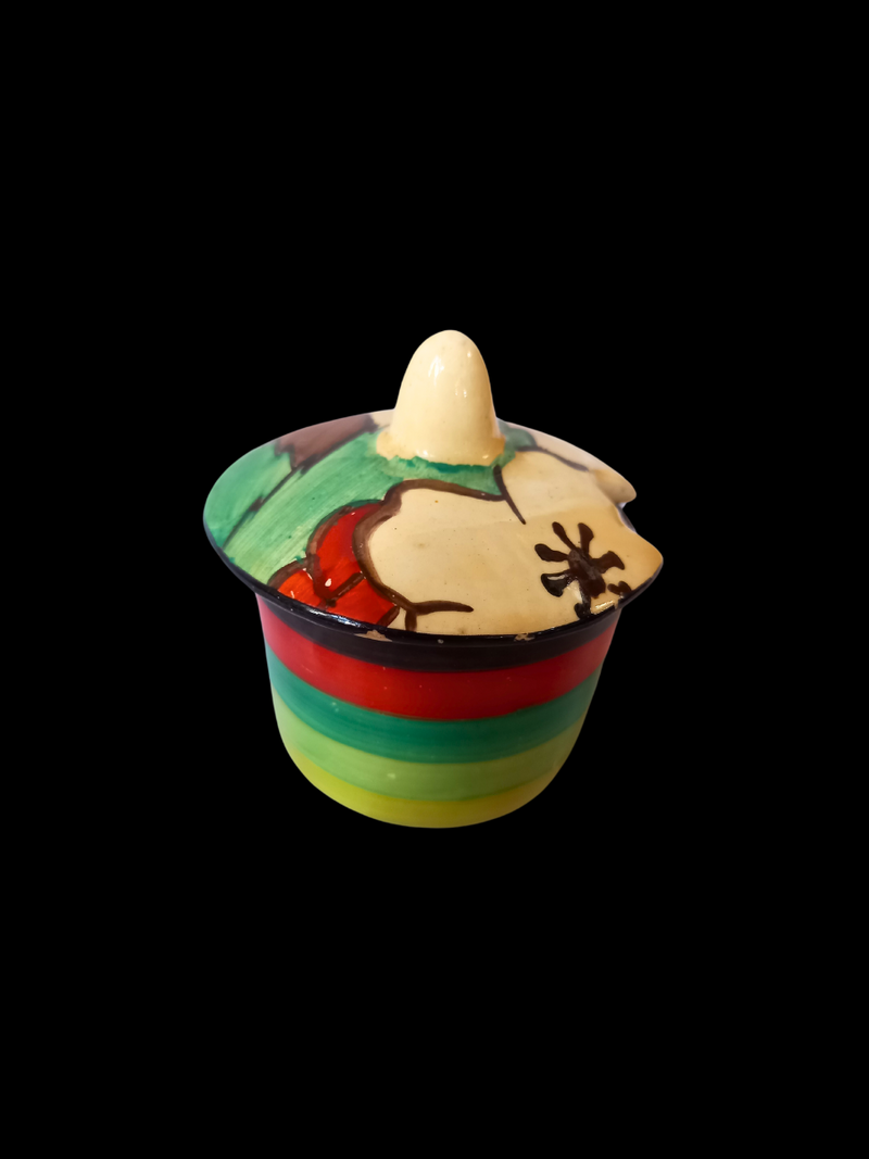 Clarice Cliff Mustard Pot