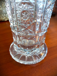 Fluted Crystal Vase