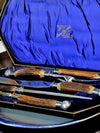 Bone Handled Carving Set With Stirling Silver Mounts
