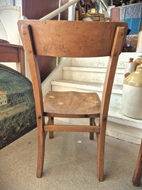 English School Chair back view. circa 1910