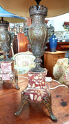 Pair French Marble Base Table Lamps
