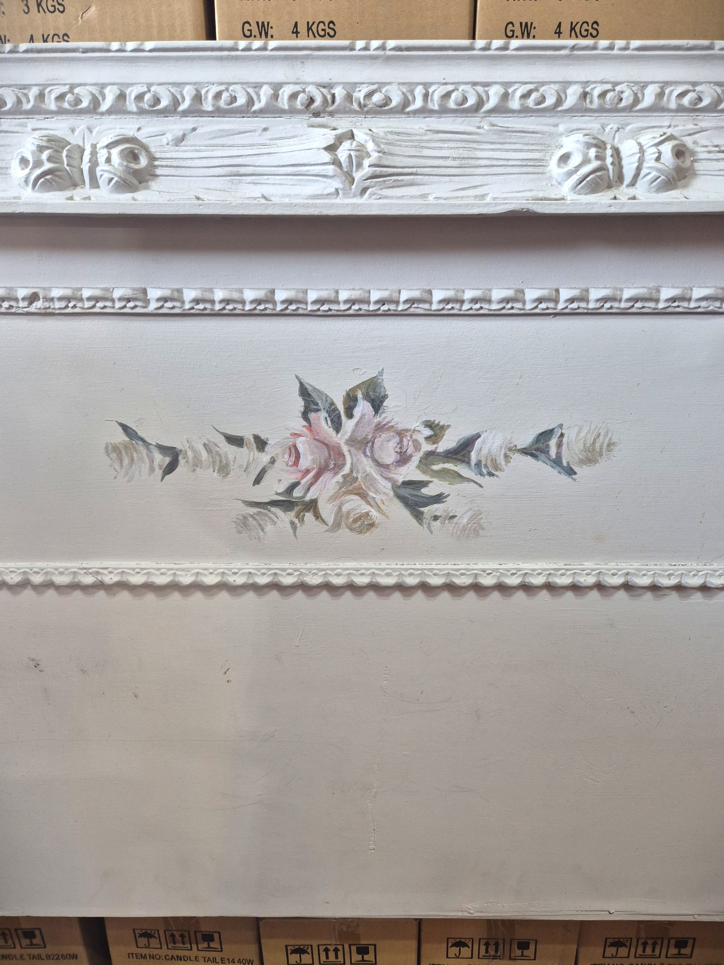 Painted french bed
