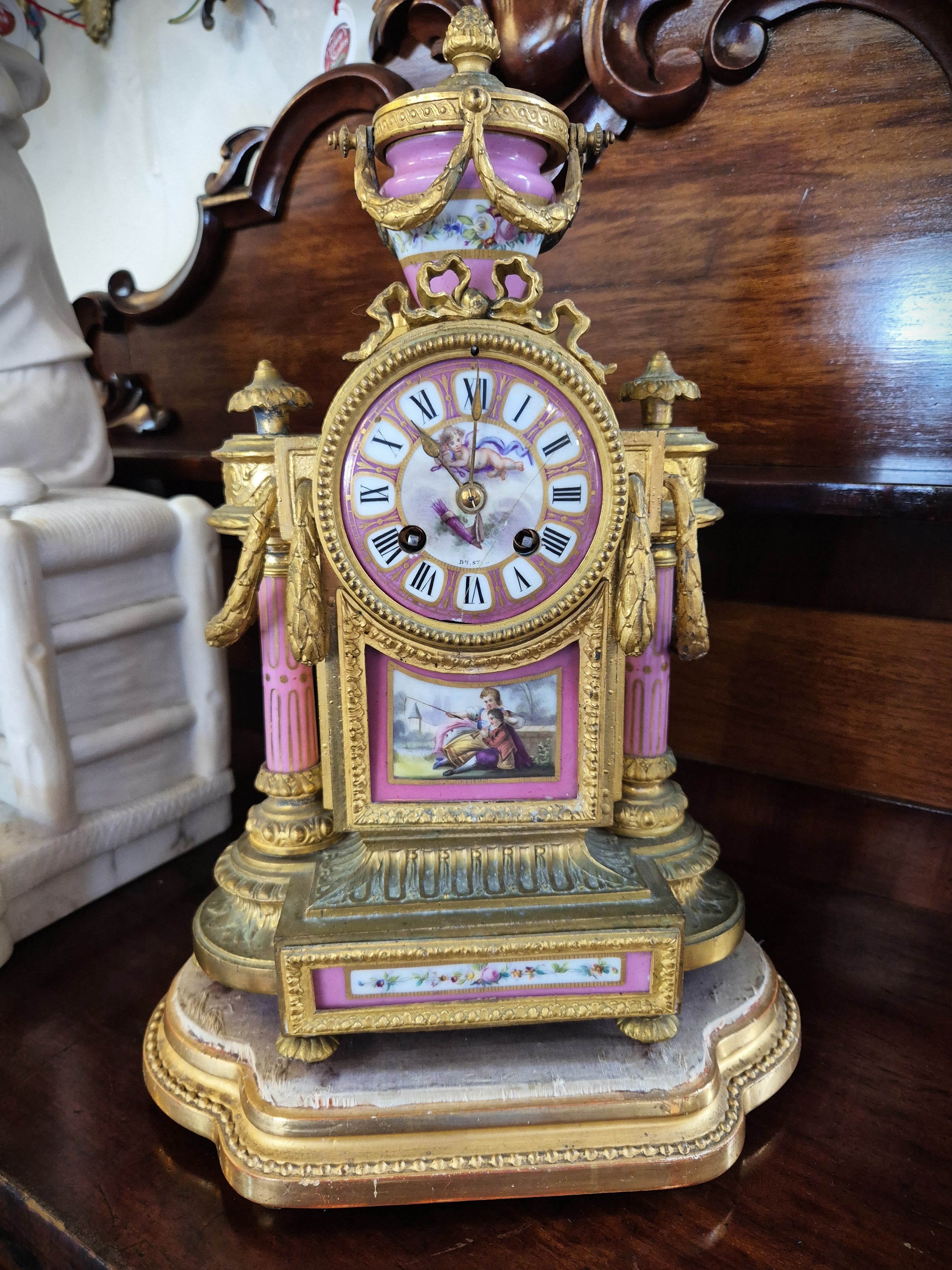 French Ormolu Mantel Clock – Yvonne Sanders Antiques Limited