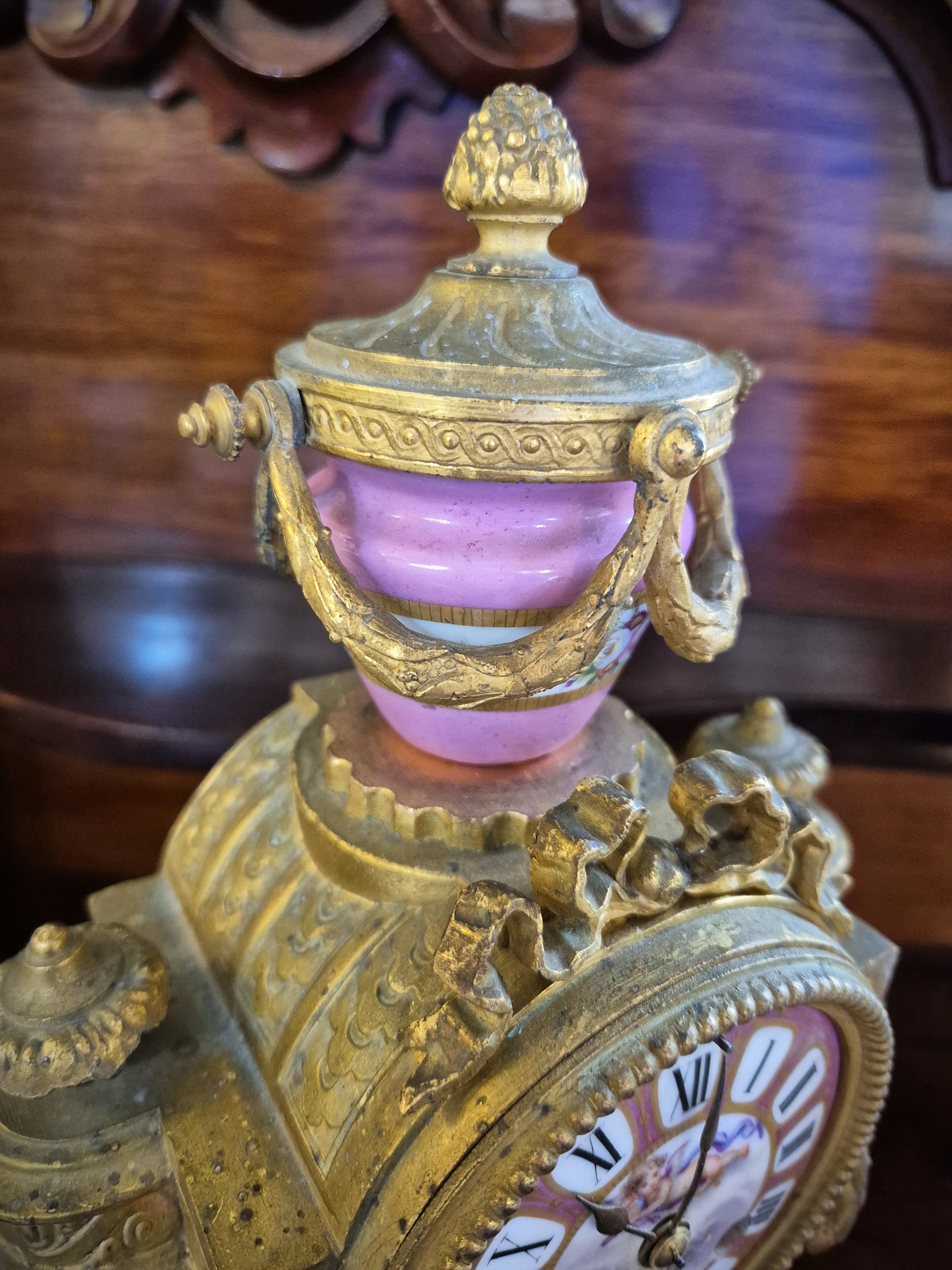 French Ormolu Mantel Clock – Yvonne Sanders Antiques Limited