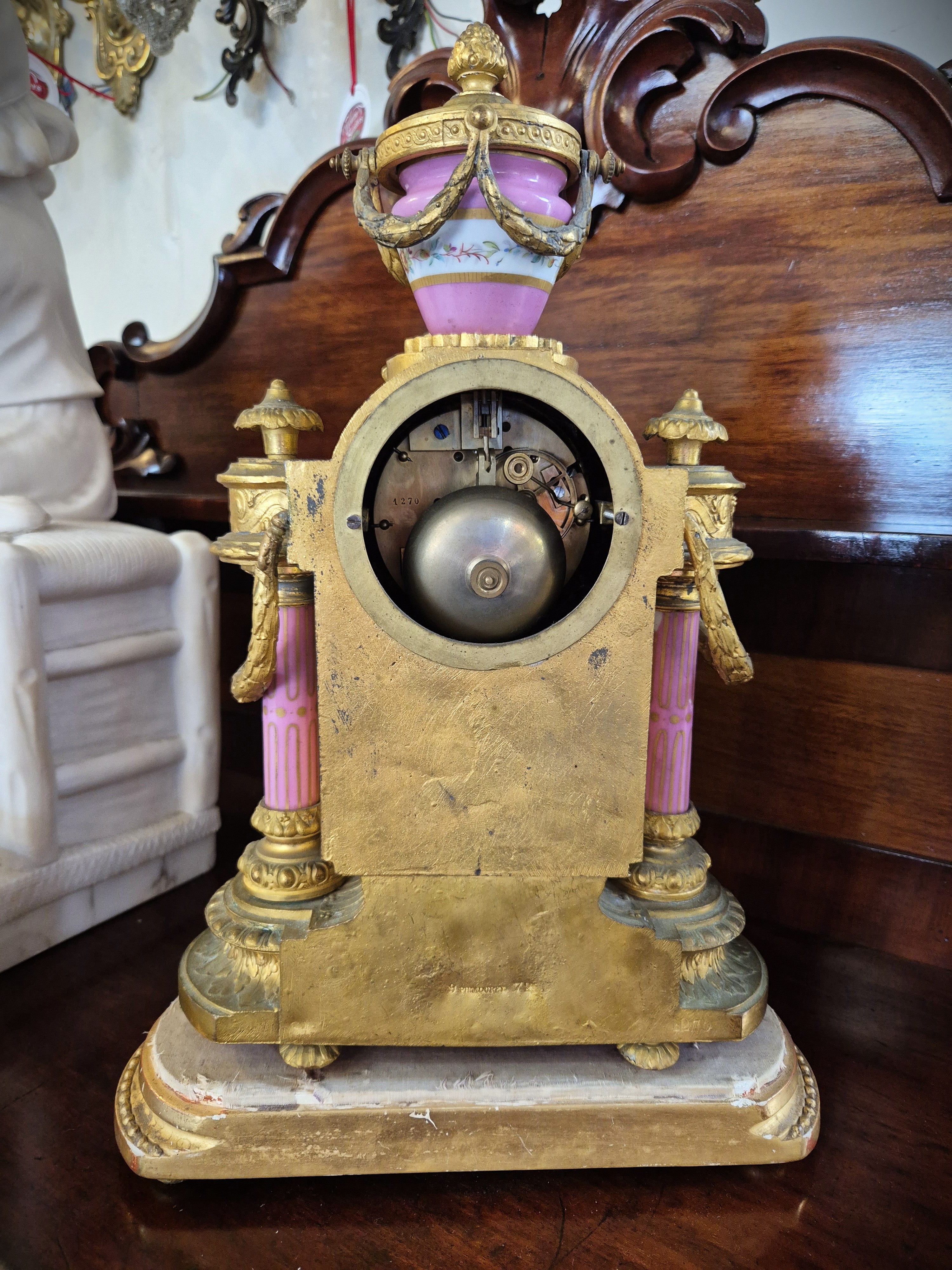 アールデコ フランス 置き時計 オパールセント French Louis XV style