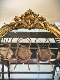 Huge gilt mirror top