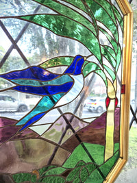 Kererū ledlight glass panel