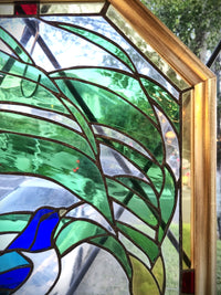 Kererū ledlight glass panel