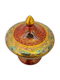 Vintage Lidded Maling Lustre Dish