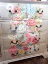 Painted Floral Chest of Drawers