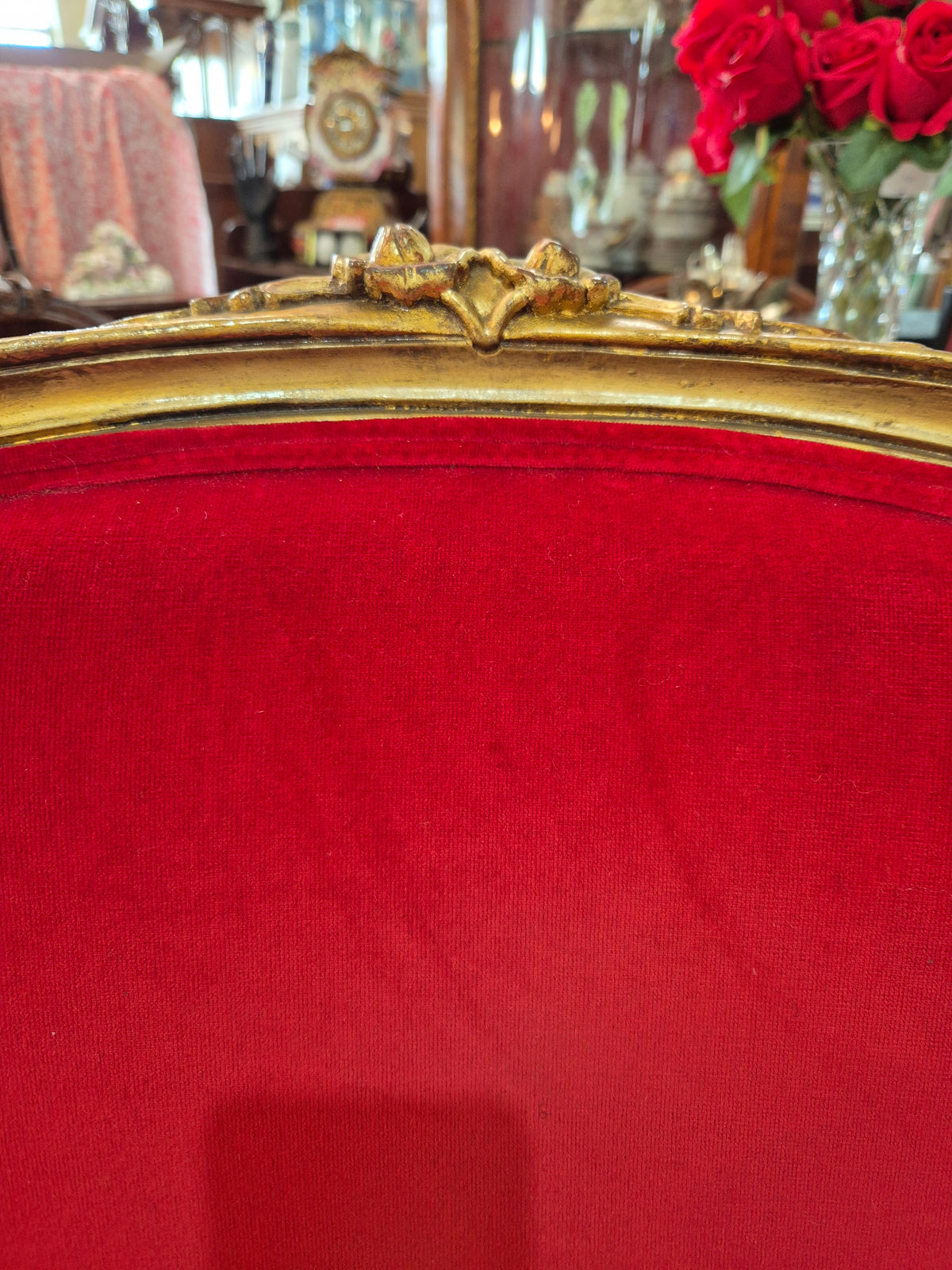 Red Velvet Red Chair