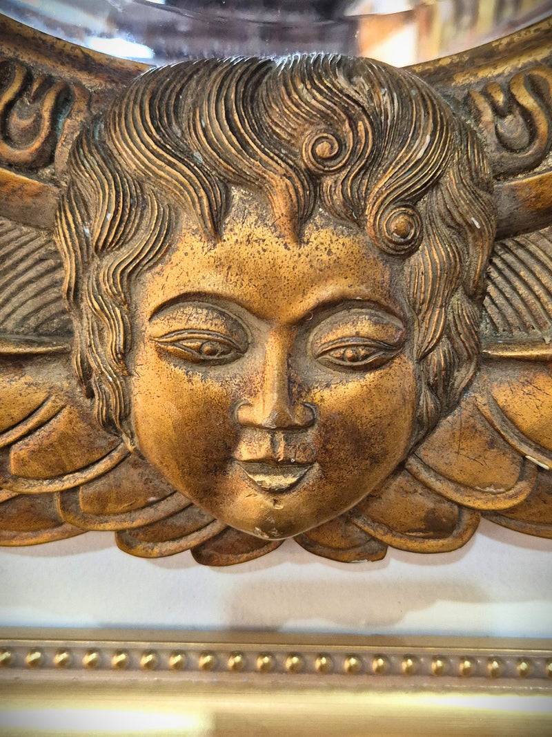 Reproduction cherub mirror