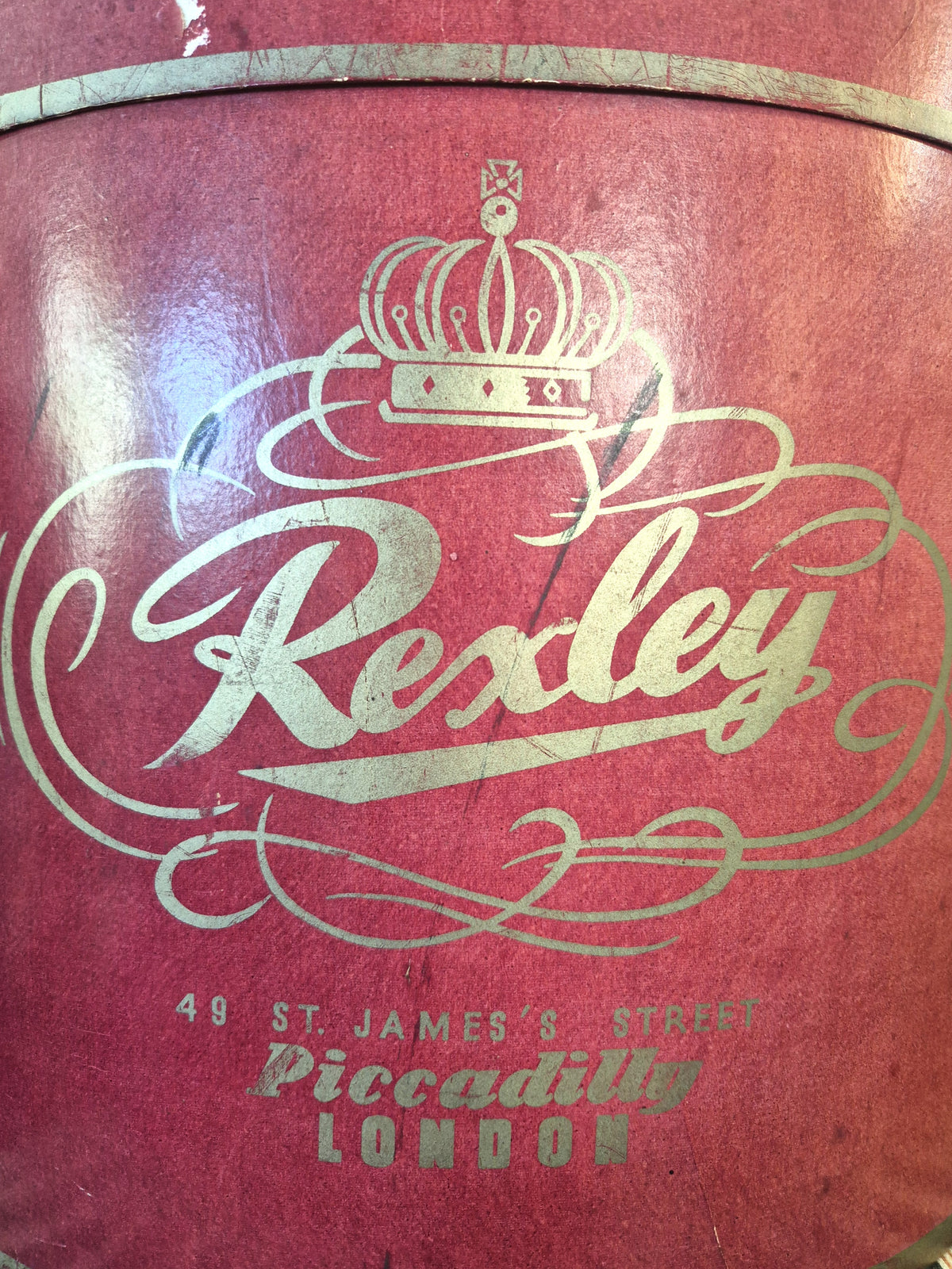 Rexley's Piccadilly London Hat Box C.1910