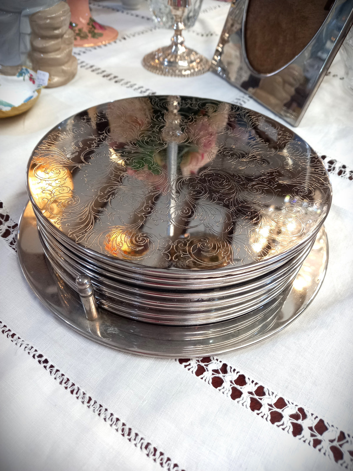 Set of Eight EPNS Tablemats