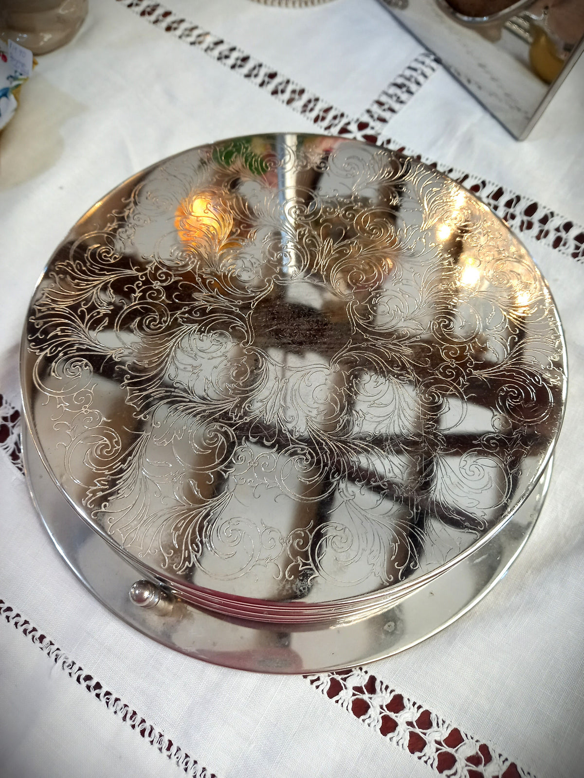 Set of Eight EPNS Tablemats