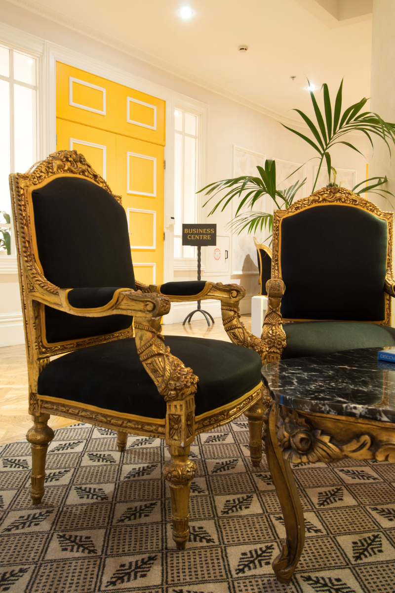 Sofitel Queenstown Antique Gilt Chairs