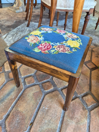 Vintage Tapestry Stool