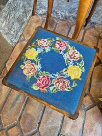 Vintage Tapestry Stool