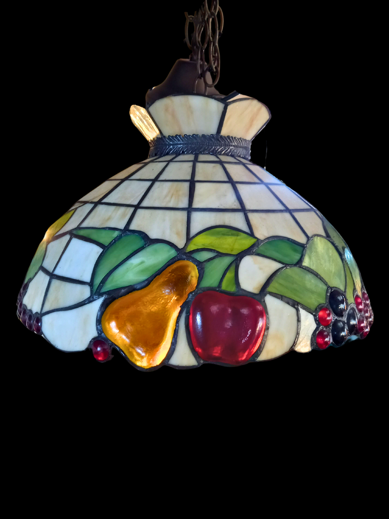 Fruity Tiffany Style Ceiling Light – Yvonne Sanders Antiques Limited