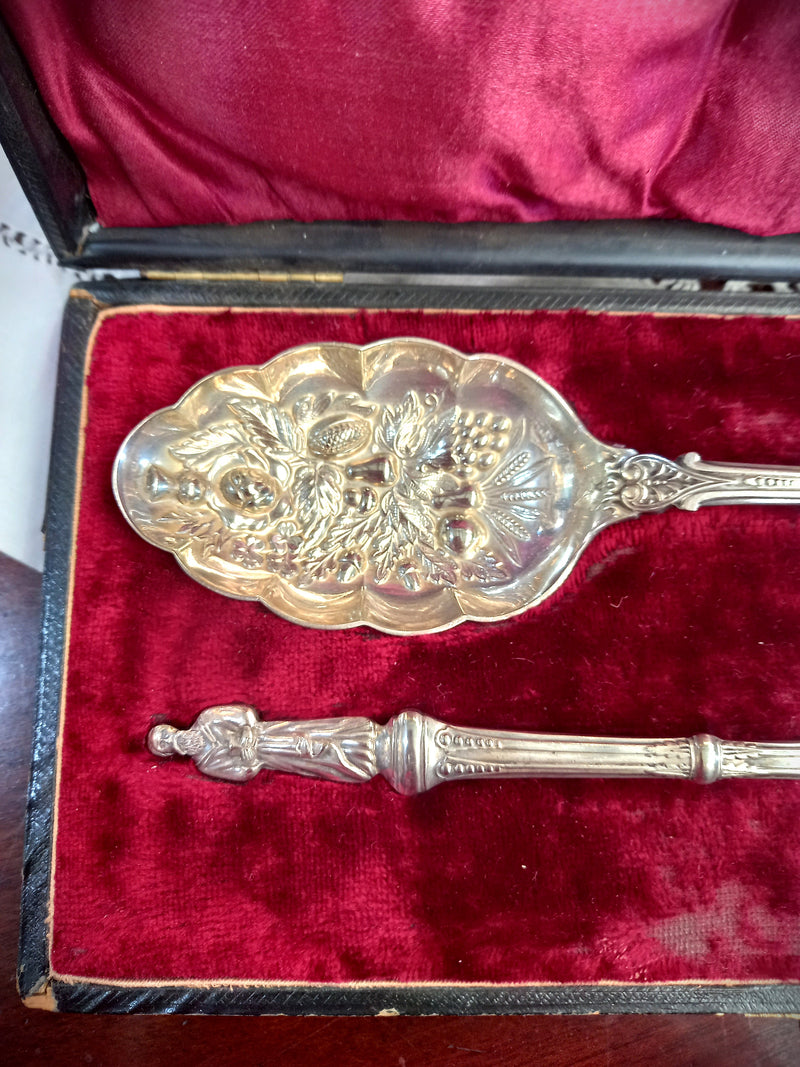 Victorian EPNS Berry Spoons