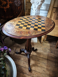 Victorian Mahogany Chess Table 
