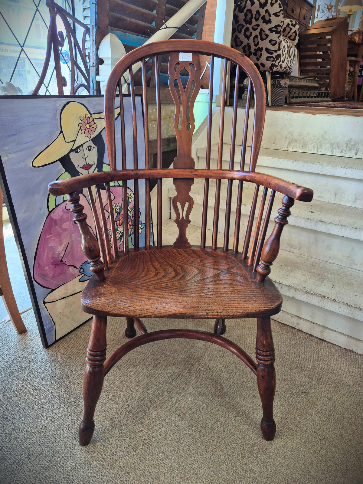 Windsor Wheel Back Chair front view