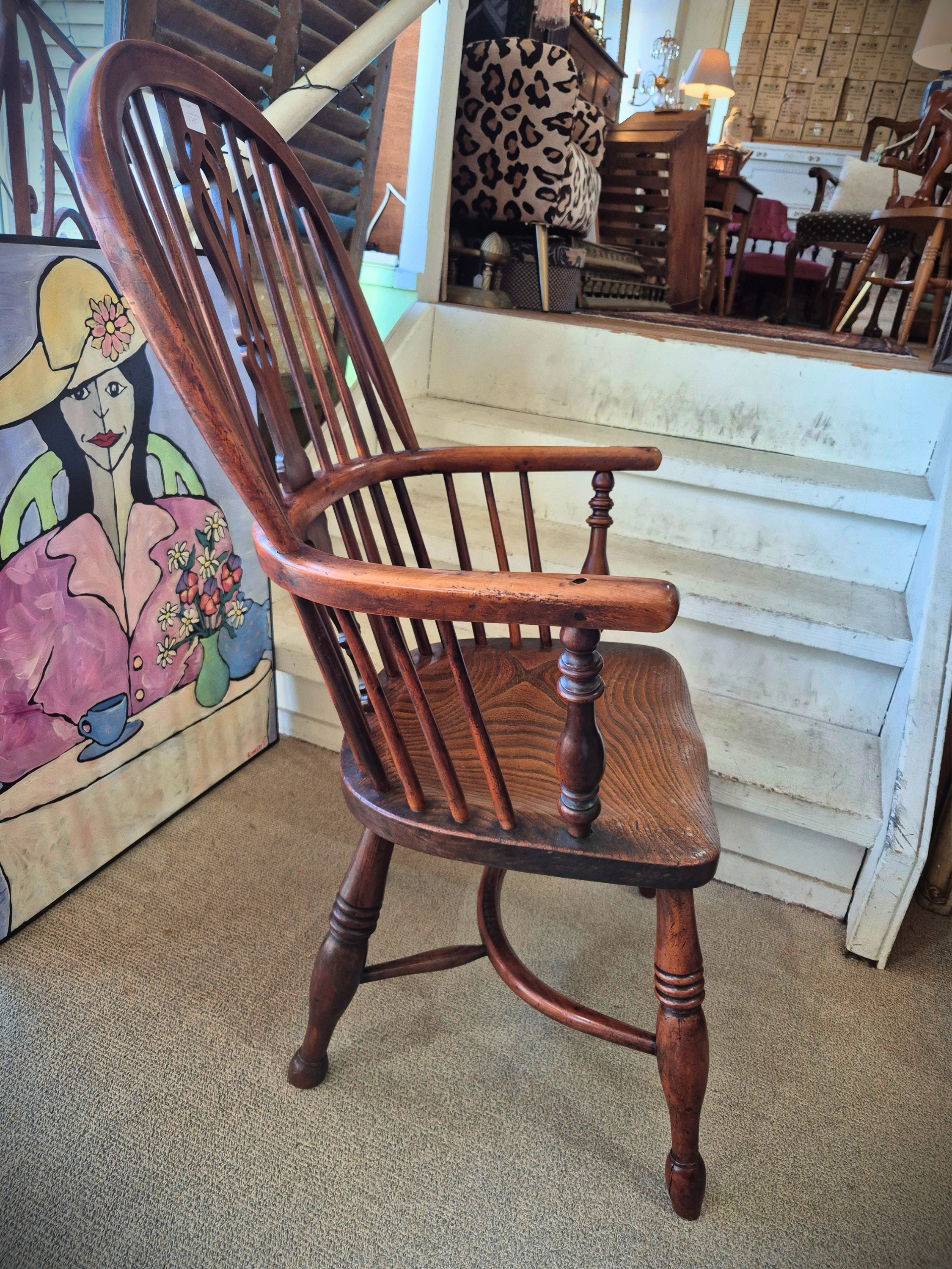 Windsor Wheel Back Chair side view.